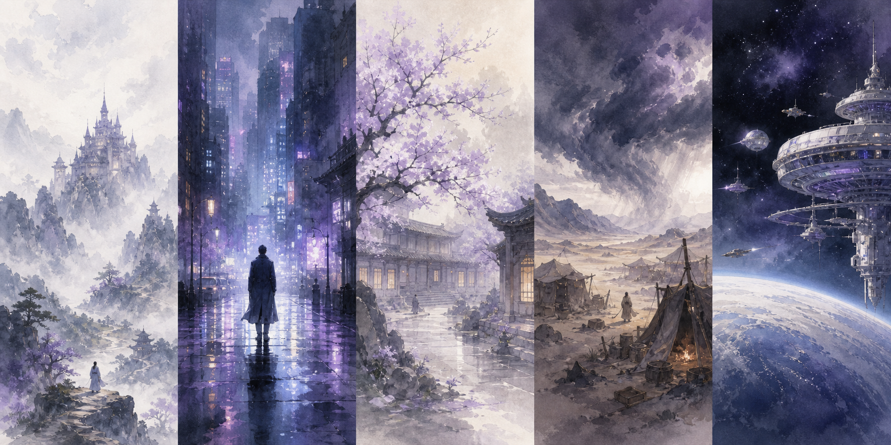 幻想、都市、古代、生存、科幻五种互动世界的内部工程样本
